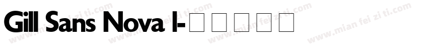 Gill Sans Nova l字体转换